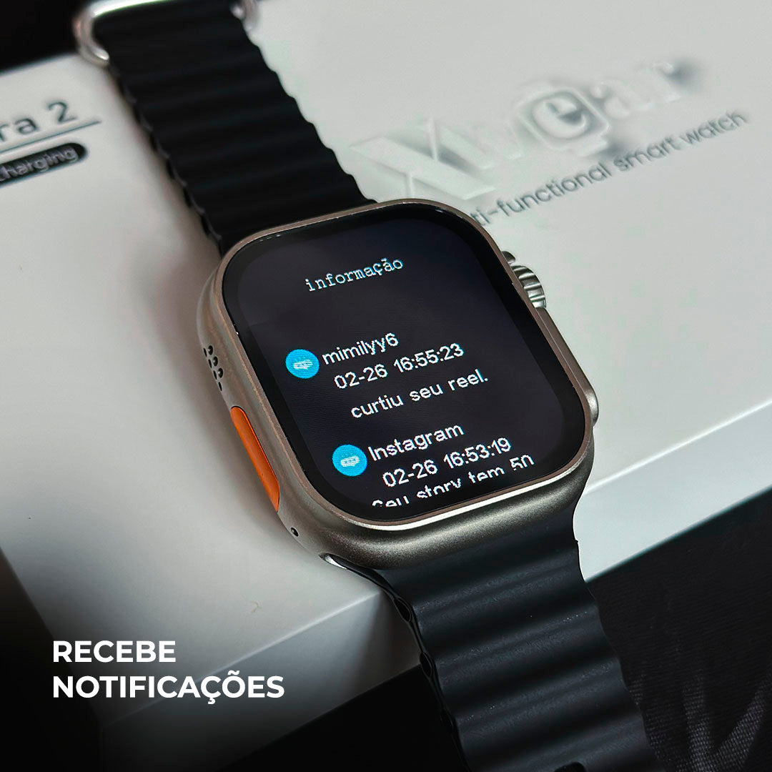Smartwatch XH Ultra 2 – 49 mm, Dois Gestos & Ilha Dinâmica