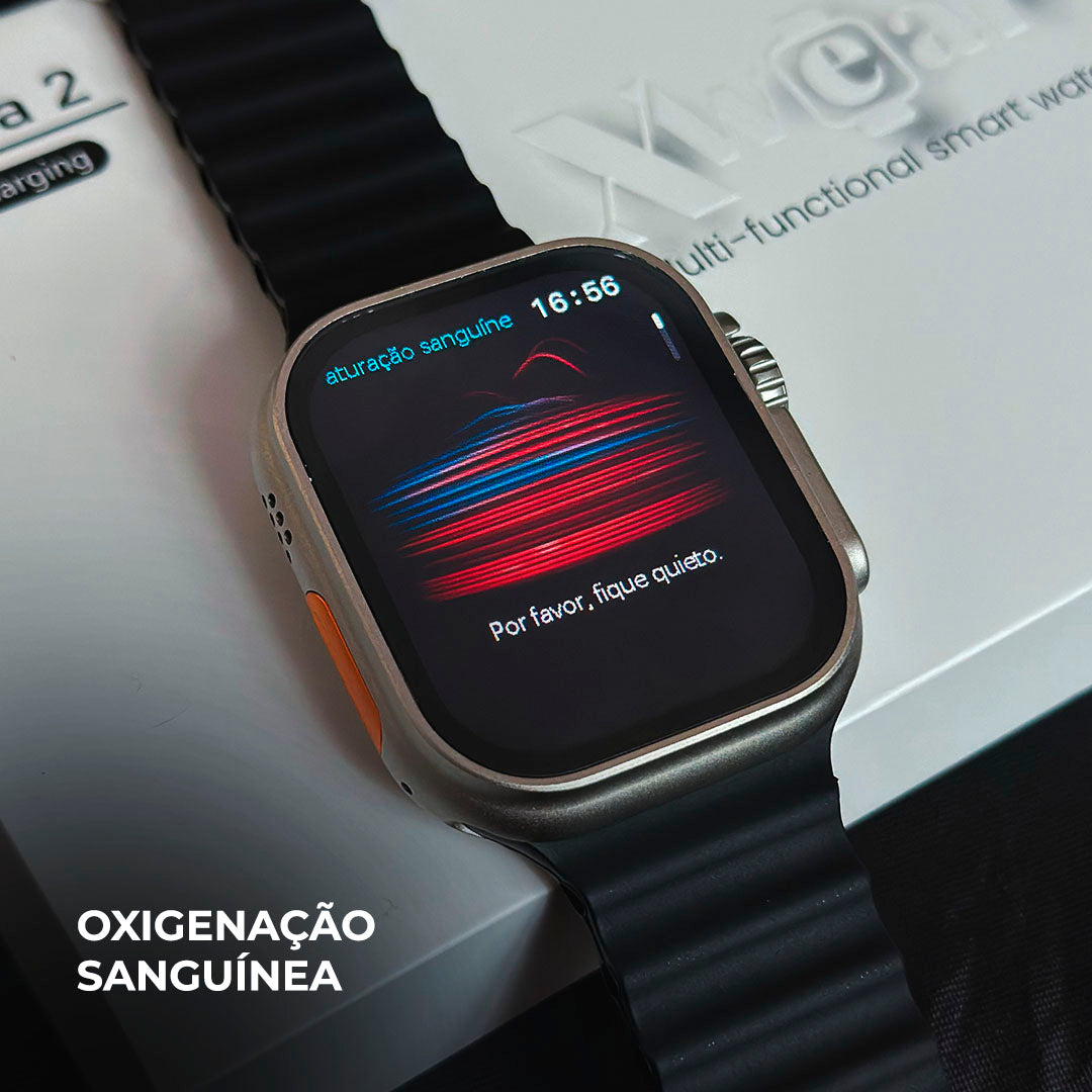 Smartwatch XH Ultra 2 – 49 mm, Dois Gestos & Ilha Dinâmica
