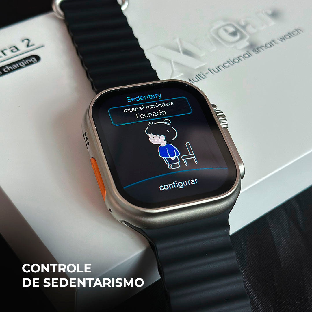 Smartwatch XH Ultra 2 – 49 mm, Dois Gestos & Ilha Dinâmica
