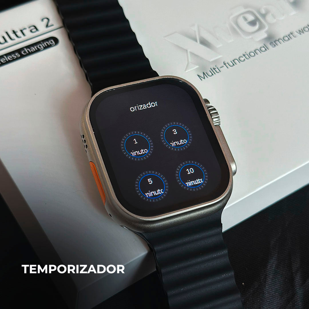 Smartwatch XH Ultra 2 – 49 mm, Dois Gestos & Ilha Dinâmica