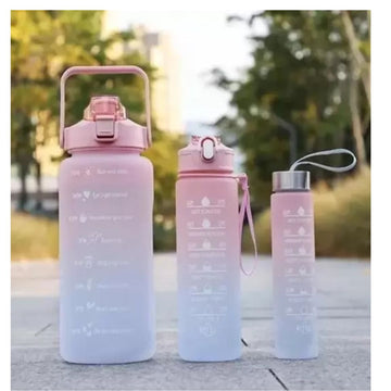 Kit 3 Garrafas 2 litros, 900ml e 300ml - cor aleatória